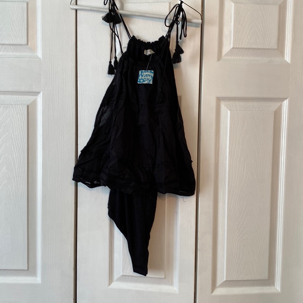 Free people ruffled bodysuit